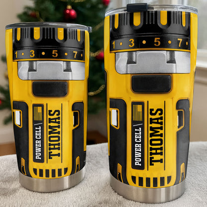 Perfect Gift For Handyman Featuring Tools And Drill Design - Personalized Custom Stainless Steel Tumbler 20oz 30oz - BRT010_TB