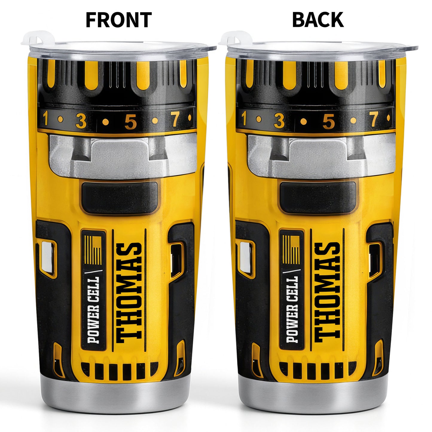 Perfect Gift For Handyman Featuring Tools And Drill Design - Personalized Custom Stainless Steel Tumbler 20oz 30oz - BRT010_TB