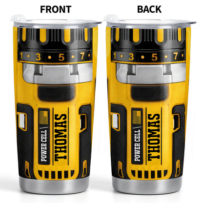 Perfect Gift For Handyman Featuring Tools And Drill Design - Personalized Custom Stainless Steel Tumbler 20oz 30oz - BRT010_TB