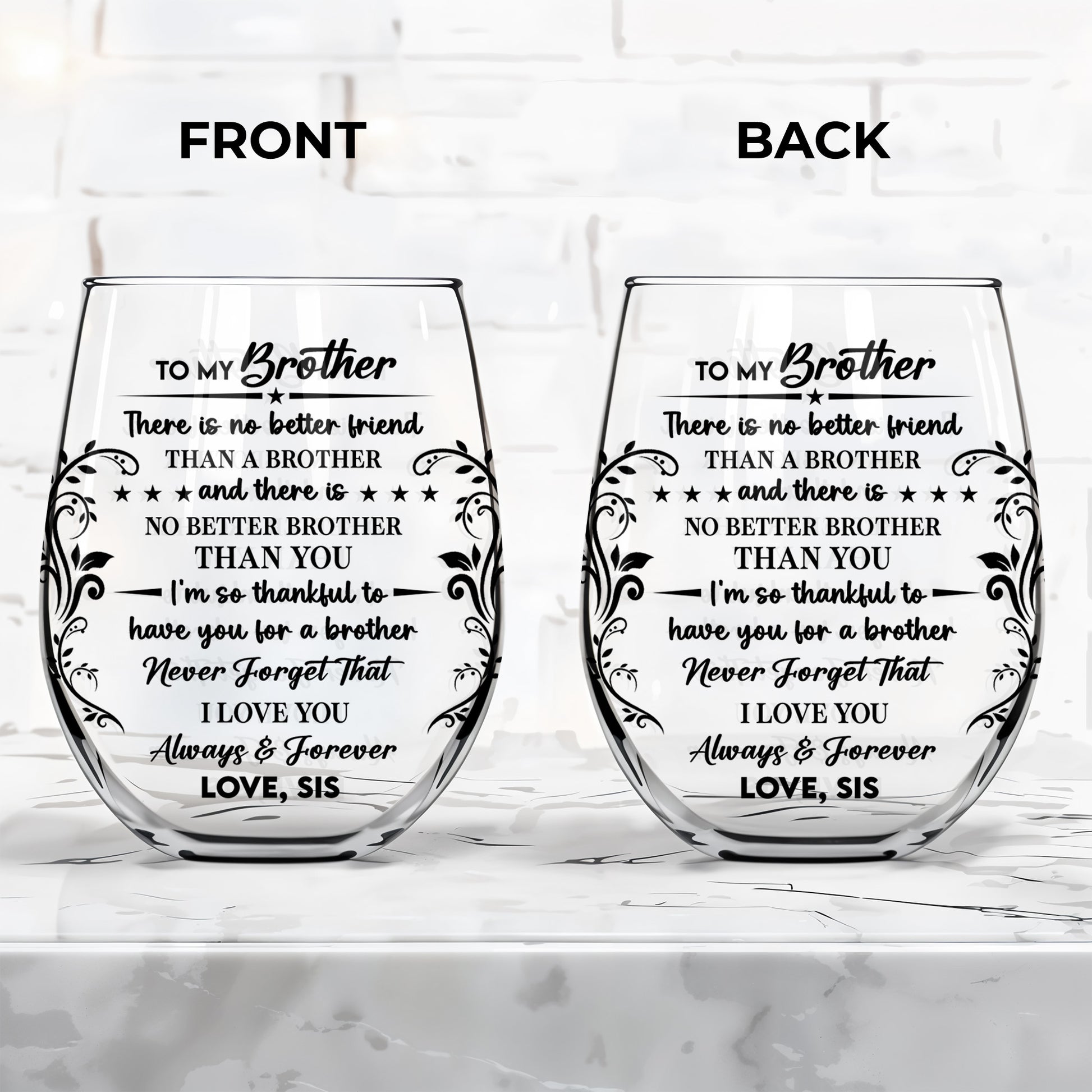 No Better Friend Than A Brother, Floral Designs