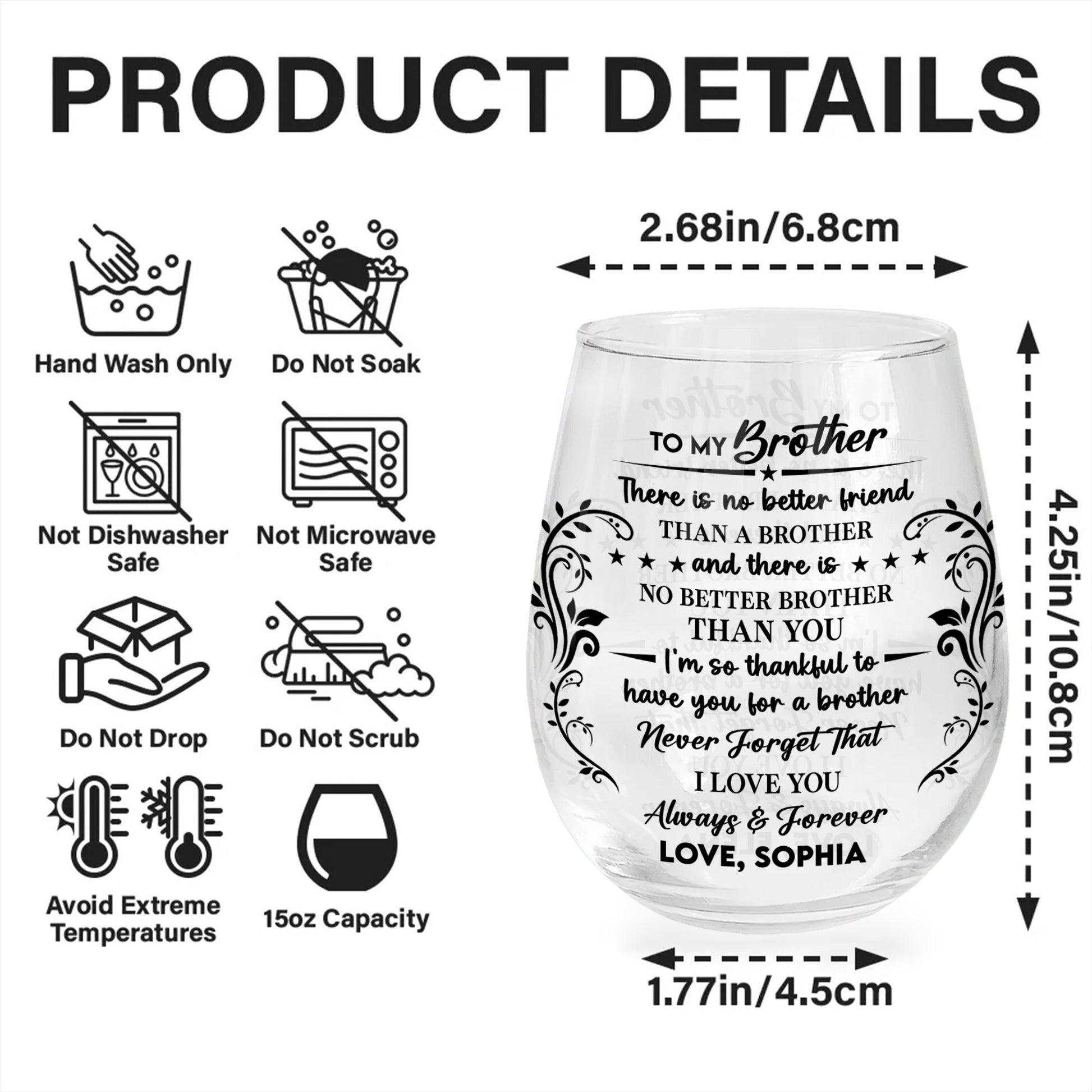 No Better Friend Than A Brother, Floral Designs