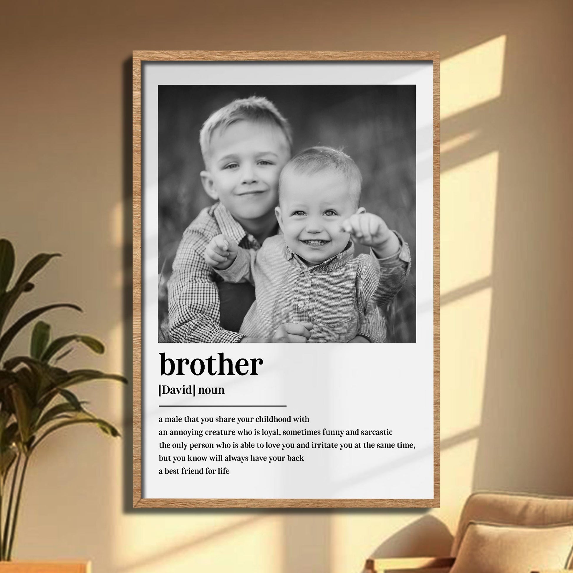 A Male That You Share Your Childhood With, Portrait Of Two Brothers