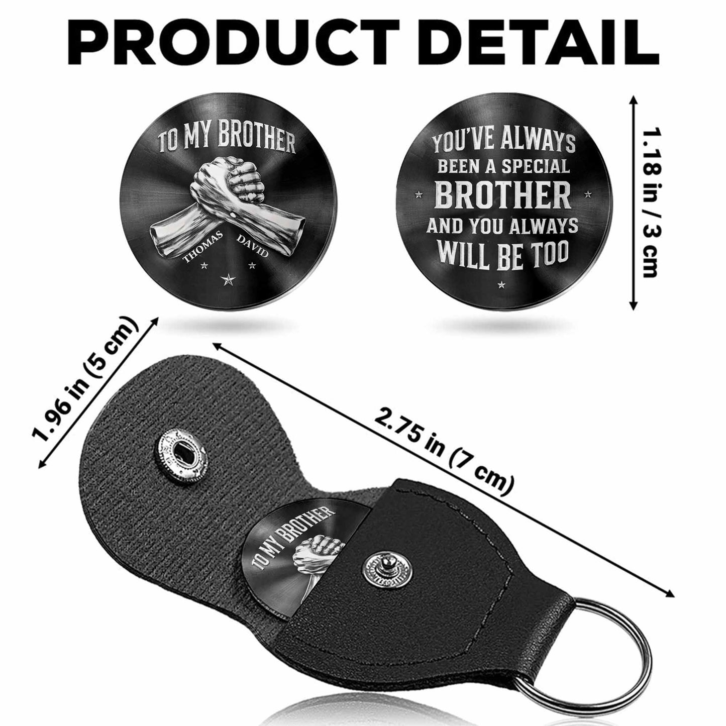 To My Brother, Special Brother Hands Keepsake