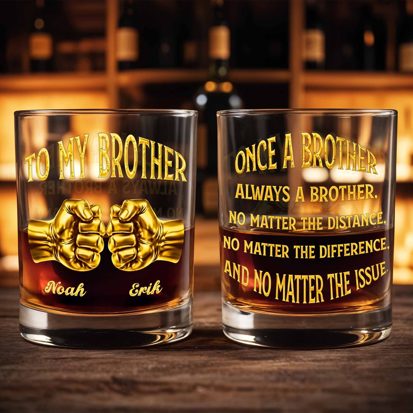 To My Brother Fist Bump Design