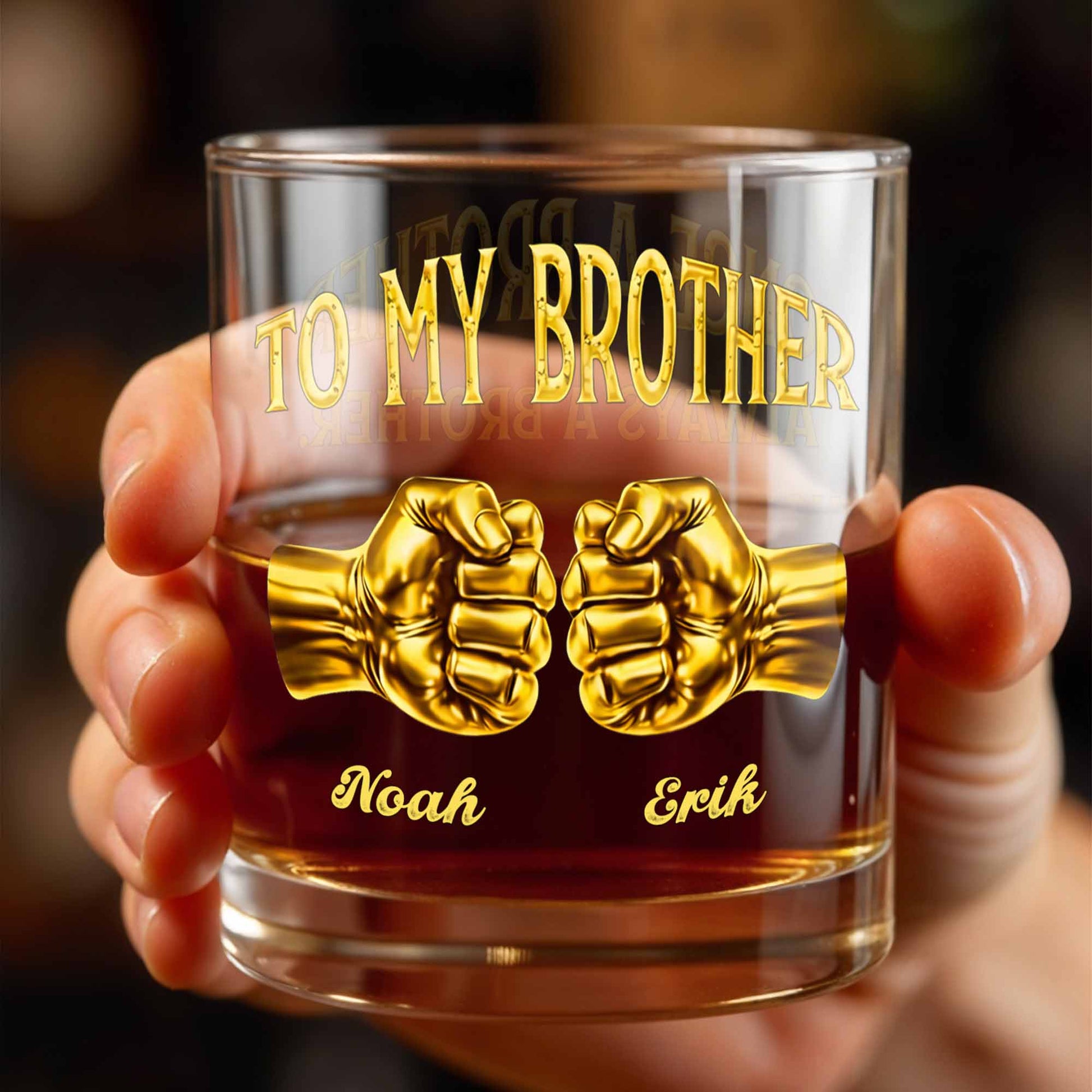 To My Brother Fist Bump Design