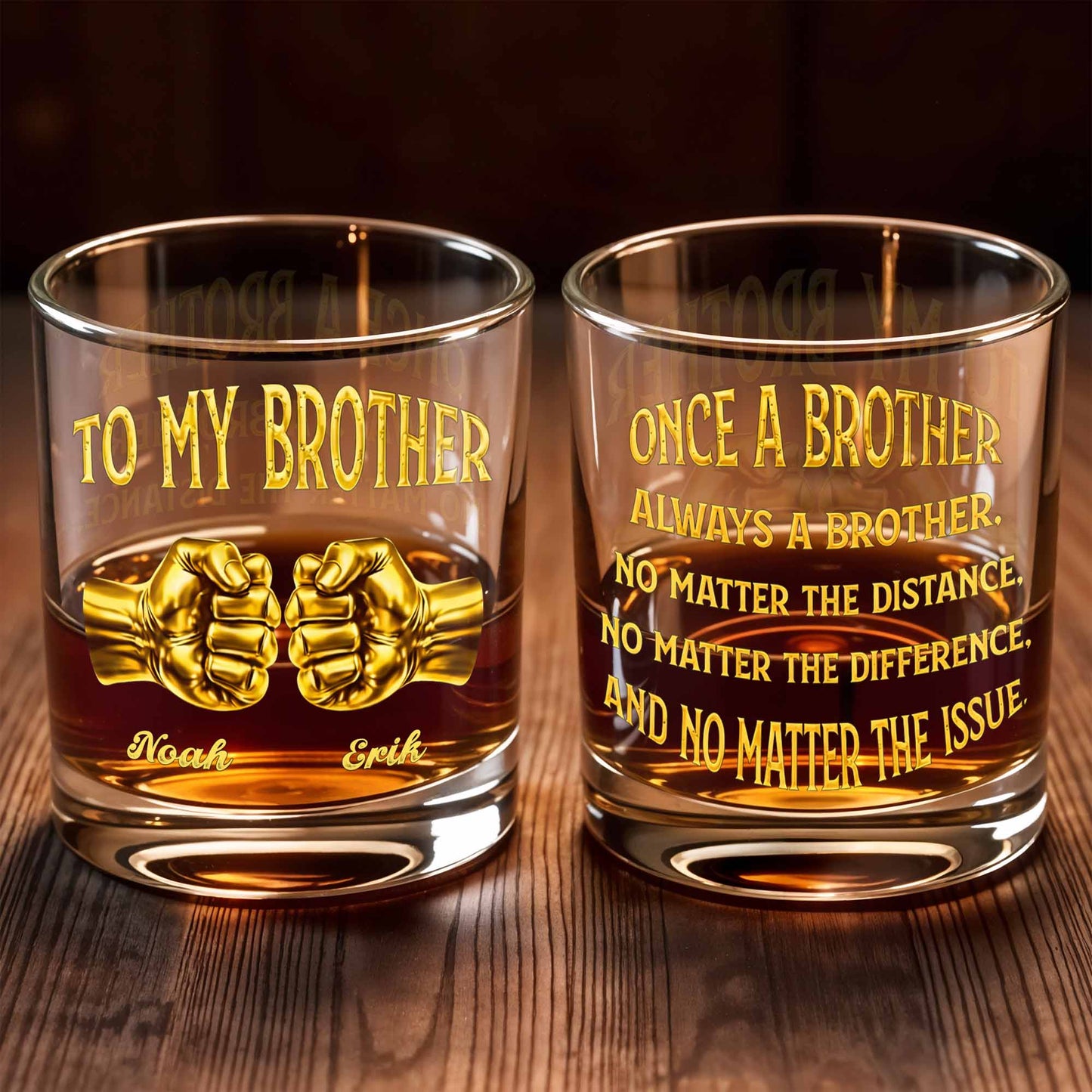 To My Brother Fist Bump Design