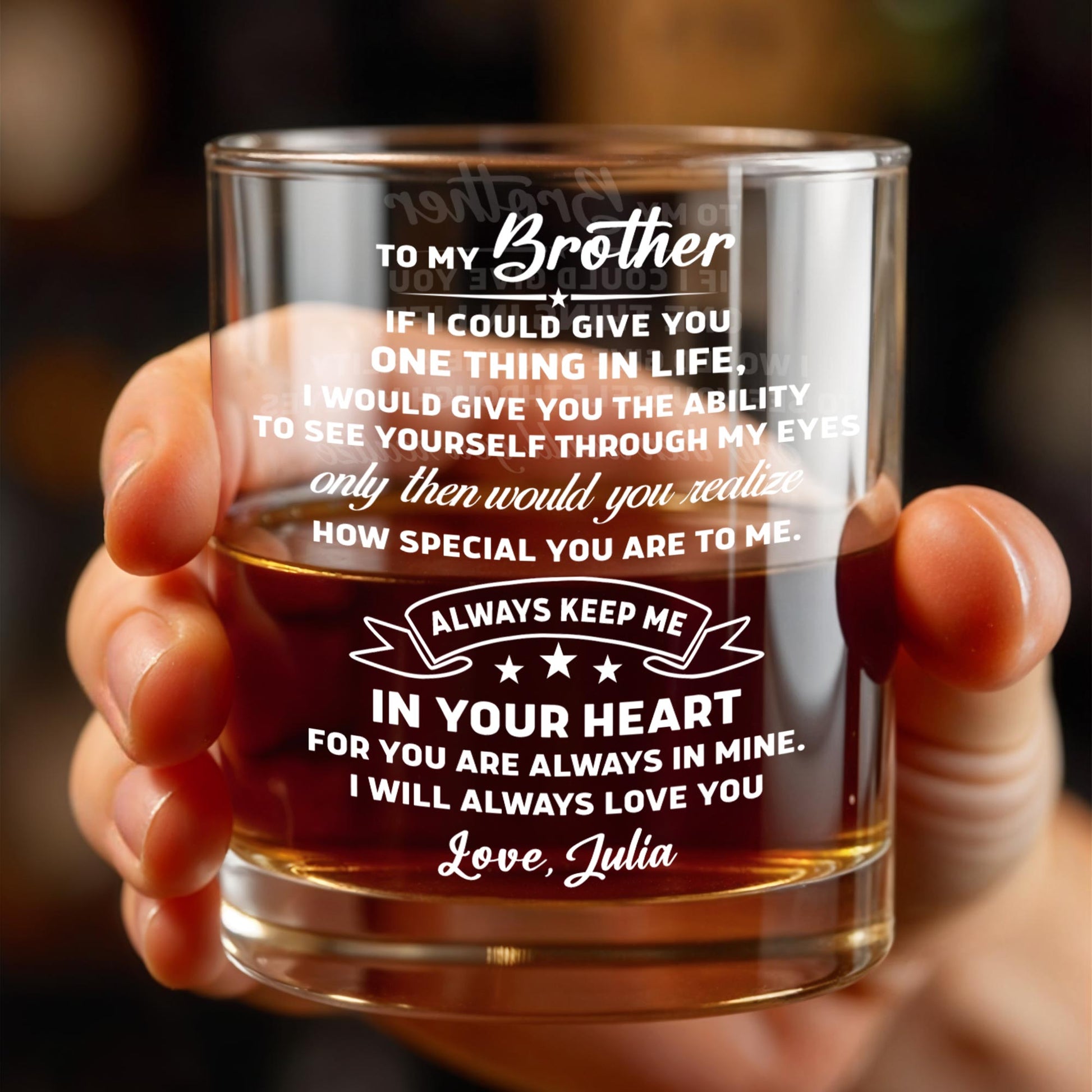 To My Brother, Always Keep Me In Your Heart