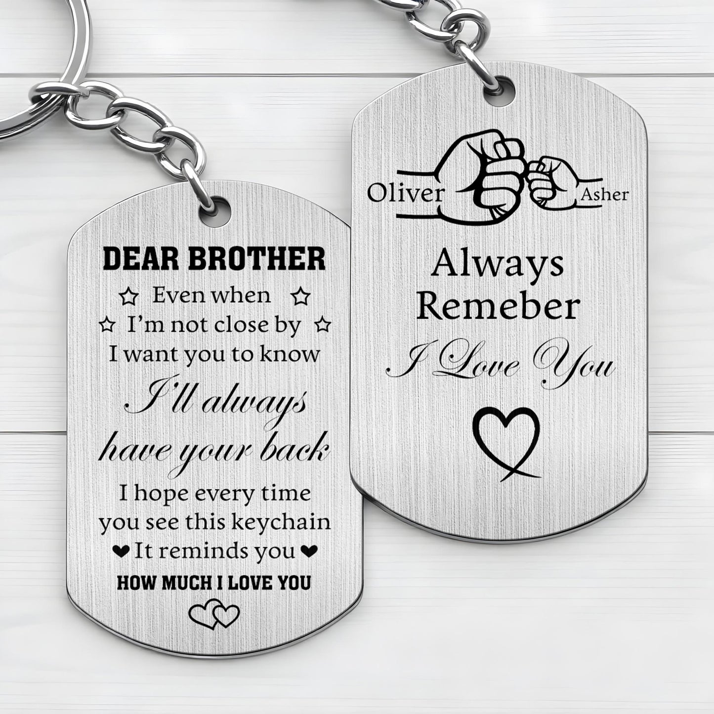 Dear Brother Even When I Am Not Close By Fist Bump Heart