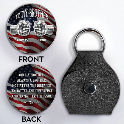 To My Brother Fist Bump American Flag