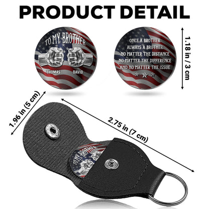 To My Brother Fist Bump American Flag