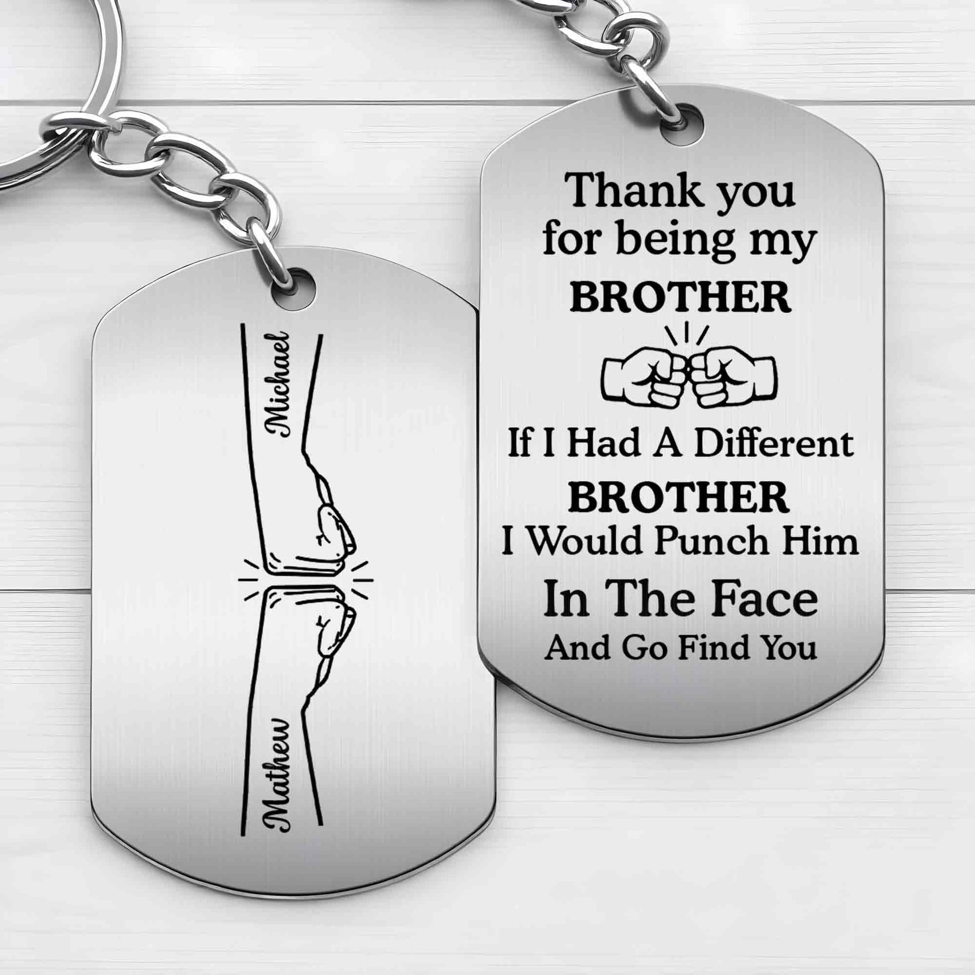 Thank You For Being My Brother Fist Bump Graphic