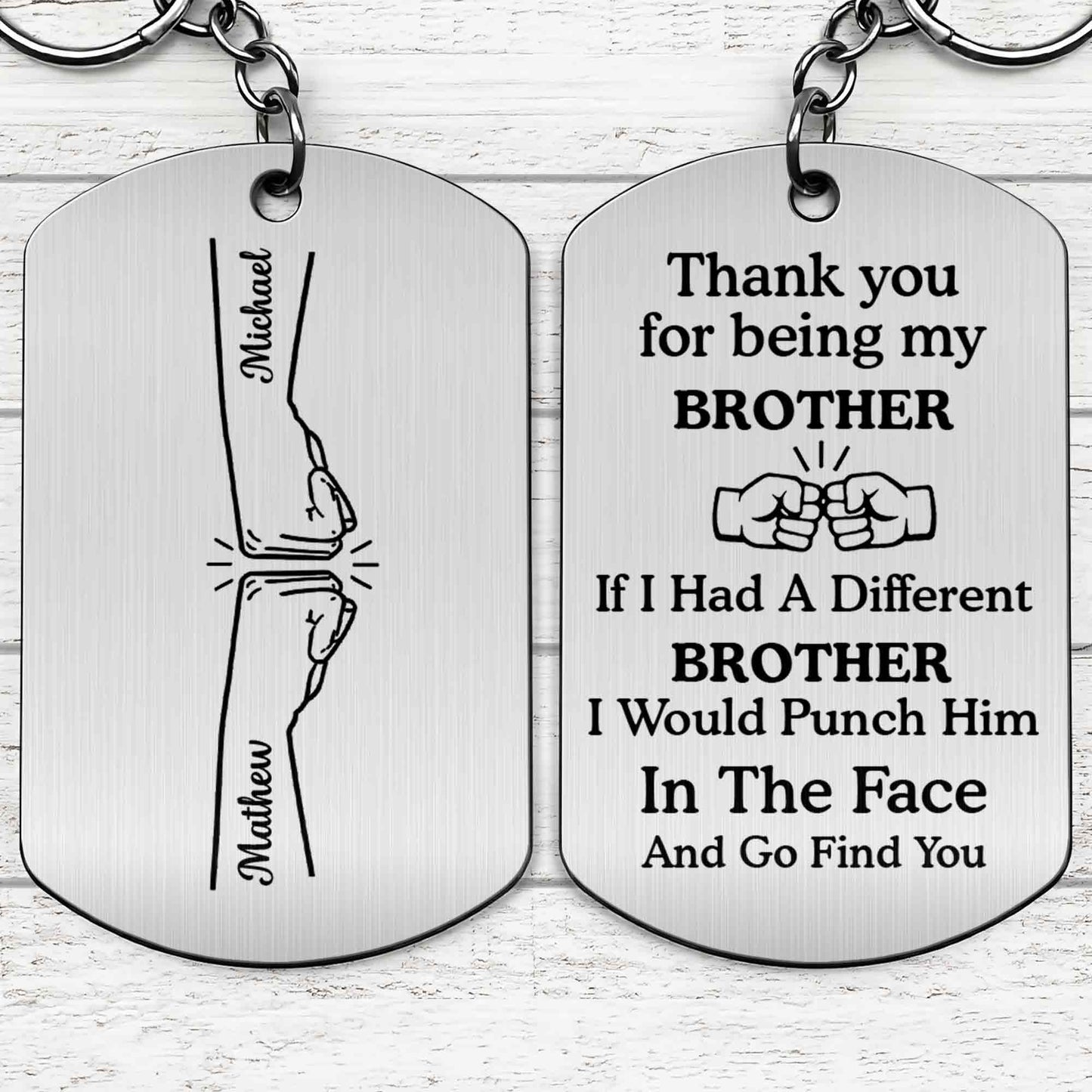 Thank You For Being My Brother Fist Bump Graphic