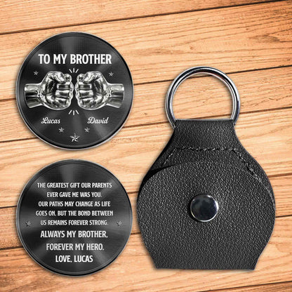 To My Brother Greatest Gift Fist Bump And Stars Pocket Hug