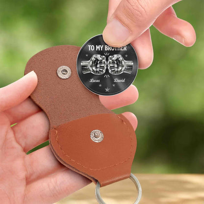 To My Brother Greatest Gift Fist Bump And Stars Pocket Hug