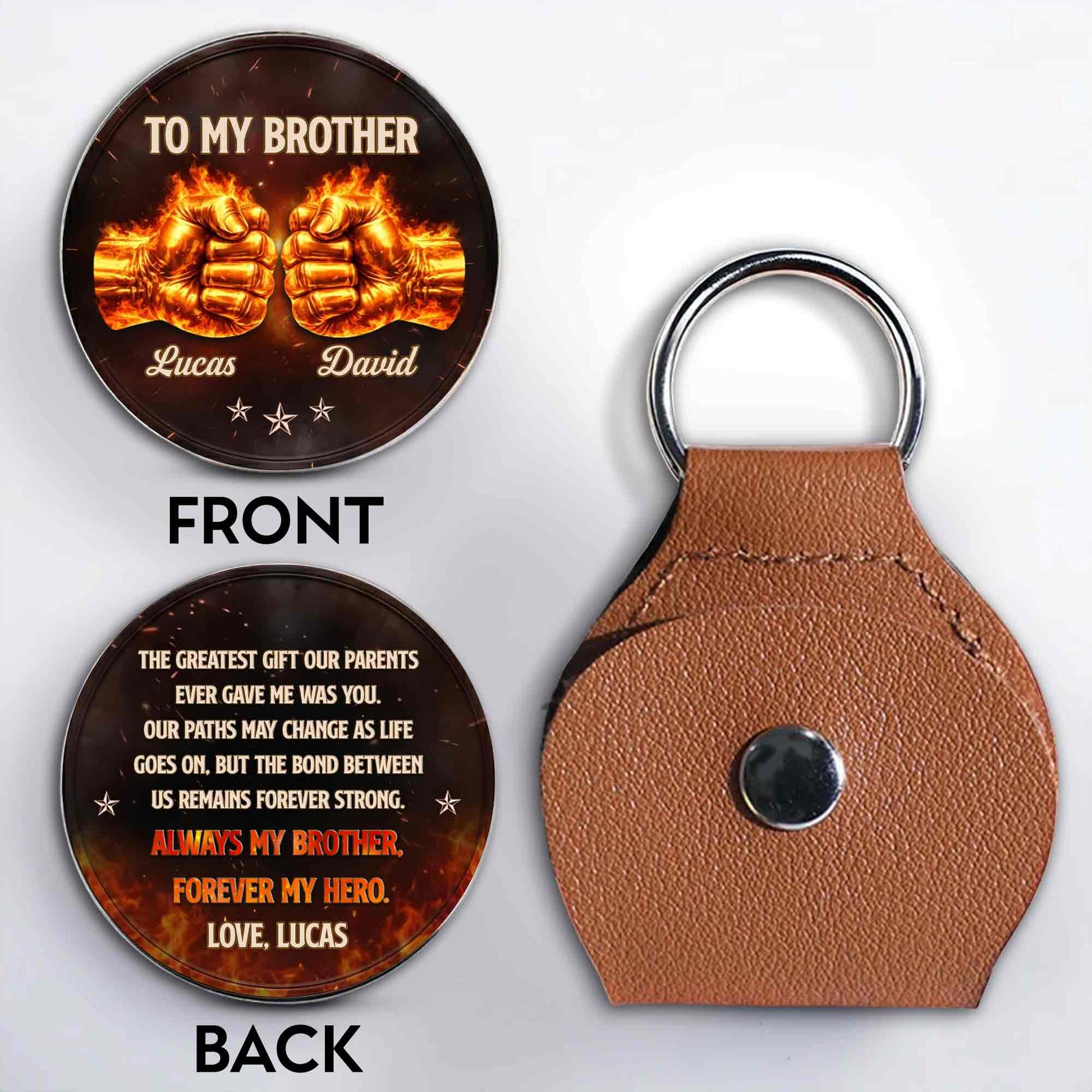 To My Brother Greatest Gift Fire Fist Bump Stars