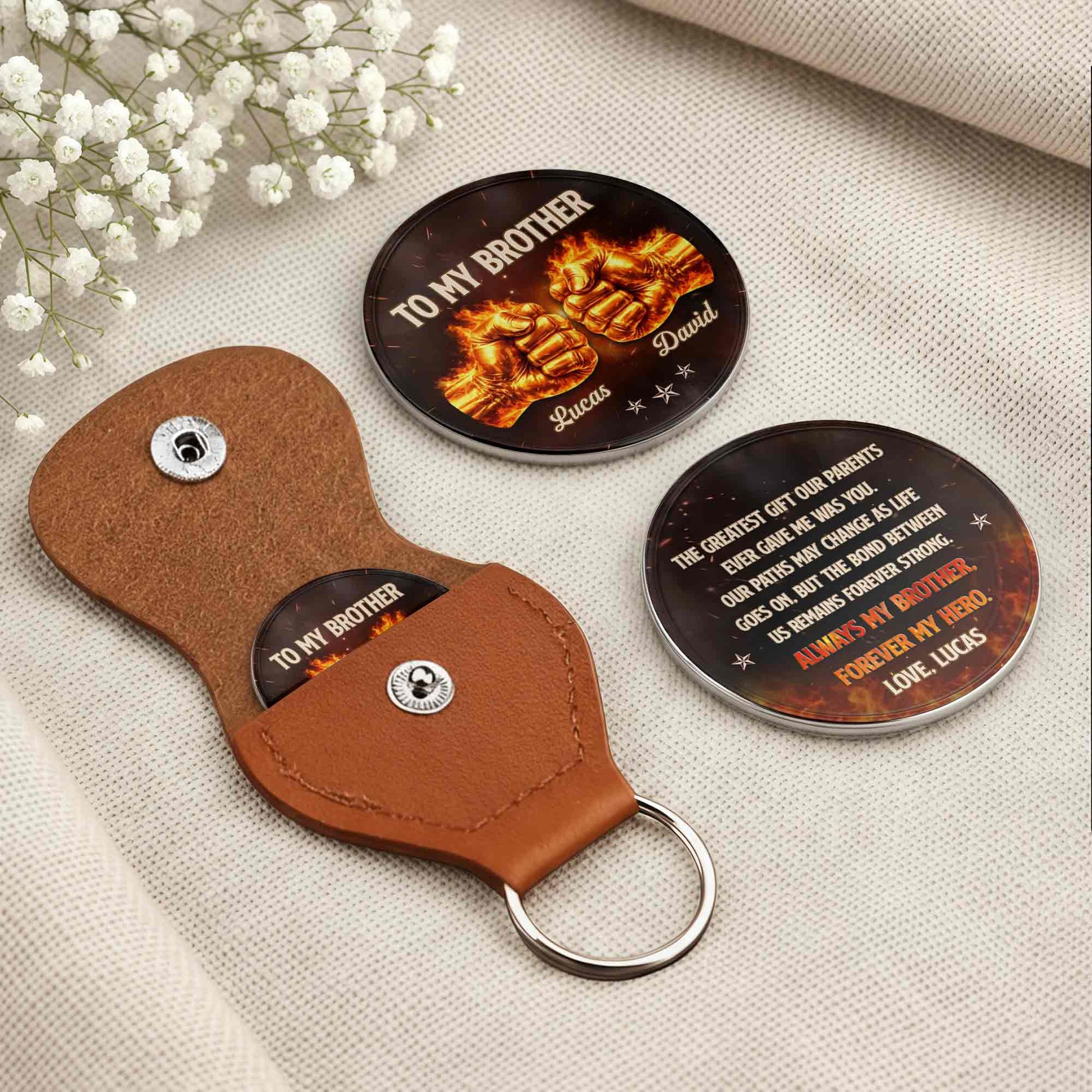 To My Brother Greatest Gift Fire Fist Bump Stars