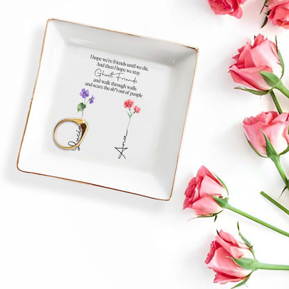 Porte-bijoux personnalisé « J'espère que nous resterons amis fantômes pour toujours » – BST020_SCRD