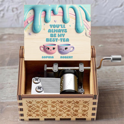 You'll Always Be My Best-Tea Charming Tea Cups Design