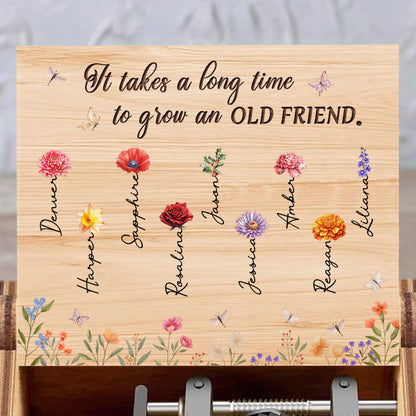 It Takes A Long Time To Grow An Old Friend Music Box
