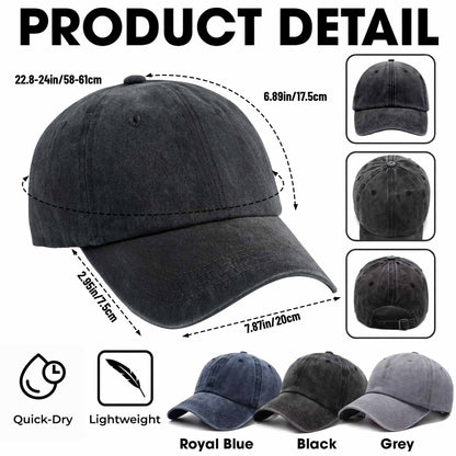 Hasta que seamos fantasmas, fantasmas alrededor de una fogata - Gorra vaquera lavada personalizada - BST048_WDCAP