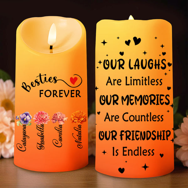 Besties Forever Limitless Laughs Countless Memories Endless Friendship