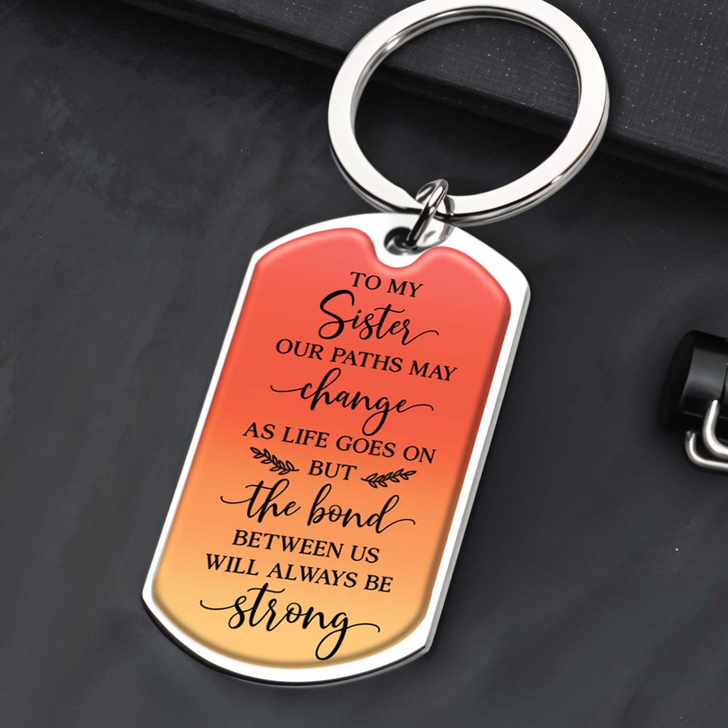 Always Sisters Strong Bond Floral Heart Design