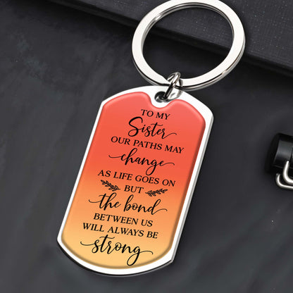 Always Sisters Strong Bond Floral Heart Design