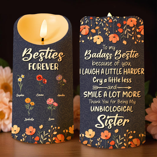 Besties Forever To My Badass Bestie Thank You Candle