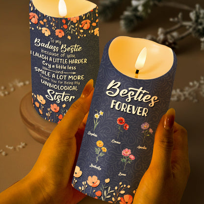 Besties Forever To My Badass Bestie Thank You Candle