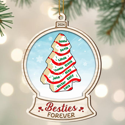 Besties Forever Christmas Tree Ornament