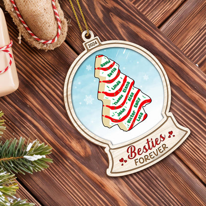 Besties Forever Christmas Tree Ornament