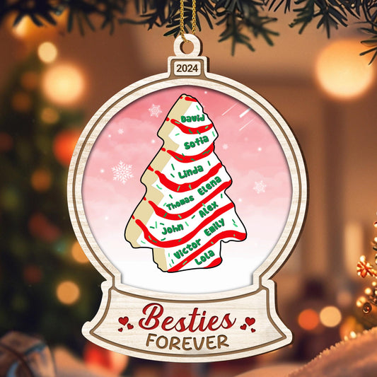 Besties Forever Christmas Tree Ornament