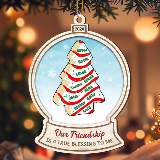 Our Friendship Is A True Blessing Christmas Tree Design