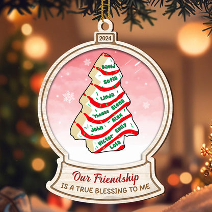Our Friendship Is A True Blessing Christmas Tree Design