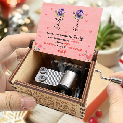 True Friendship To Unbiological Sister Pansy Music Box