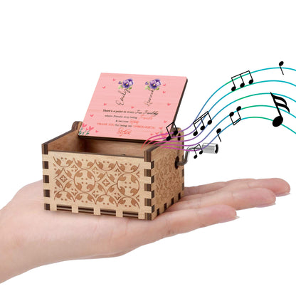True Friendship To Unbiological Sister Pansy Music Box