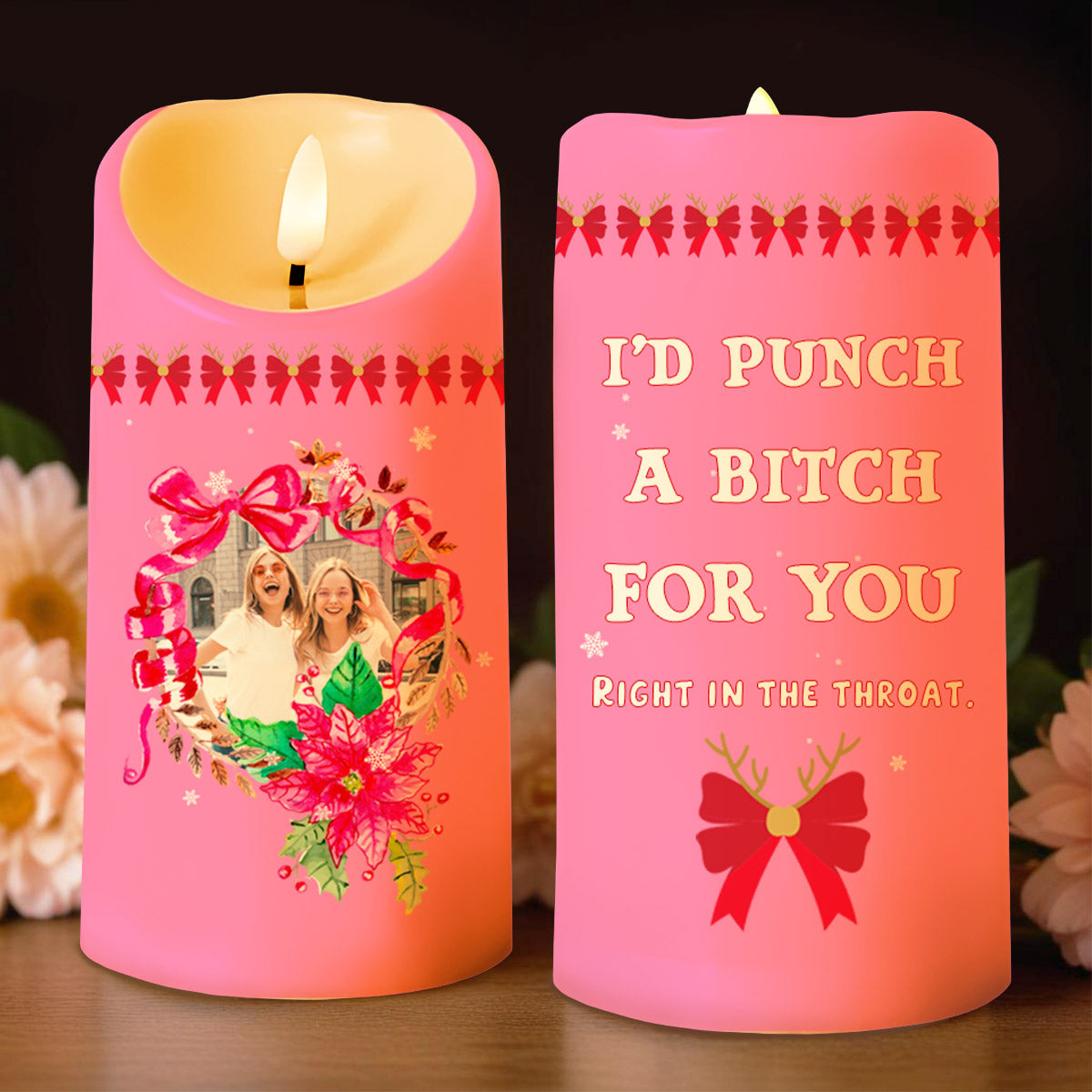 I'd Stand Up For You, Humorous Quote With Flowers