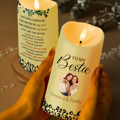 Soul Sister and Heart Friend Thank You Custom LED Candle