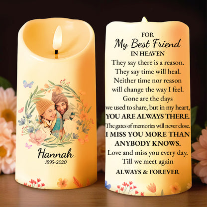 For My Best Friend In Heaven You Are Always There LED Candle