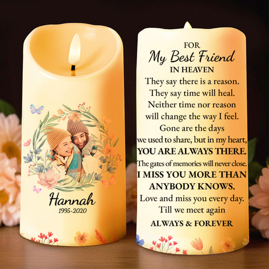 For My Best Friend In Heaven You Are Always There LED Candle