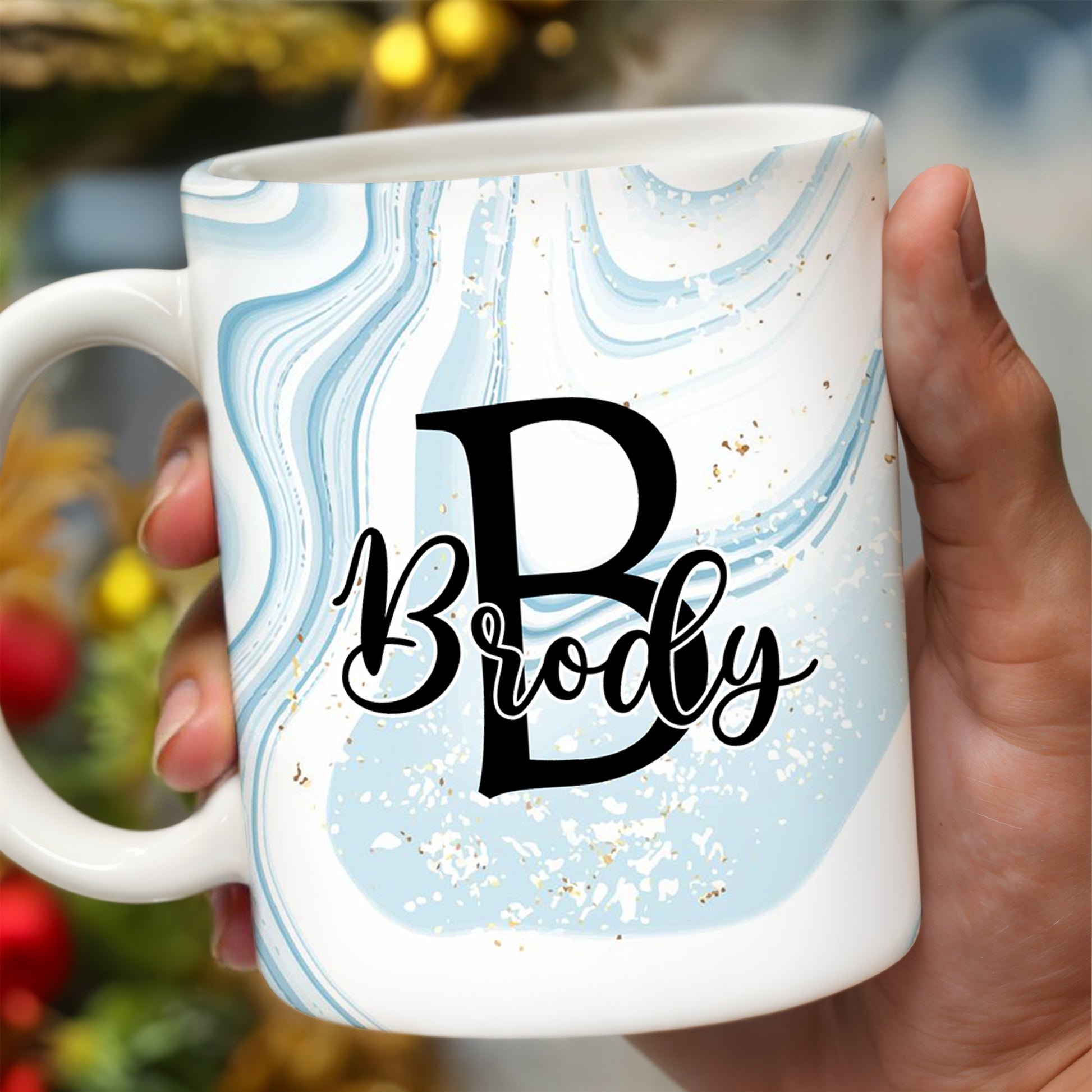 Swirled Marble Your Name Your Adventure Mug