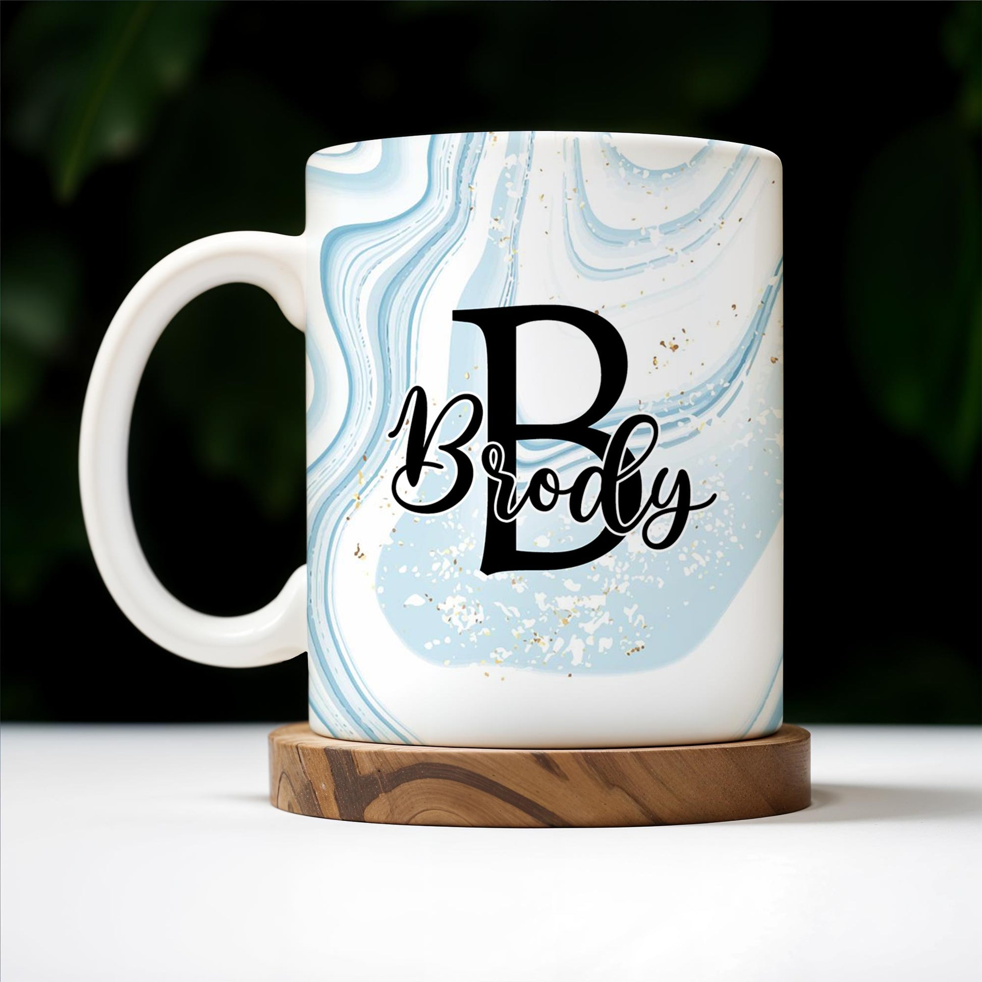 Swirled Marble Your Name Your Adventure Mug