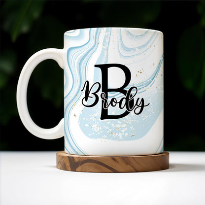 Swirled Marble Your Name Your Adventure Mug