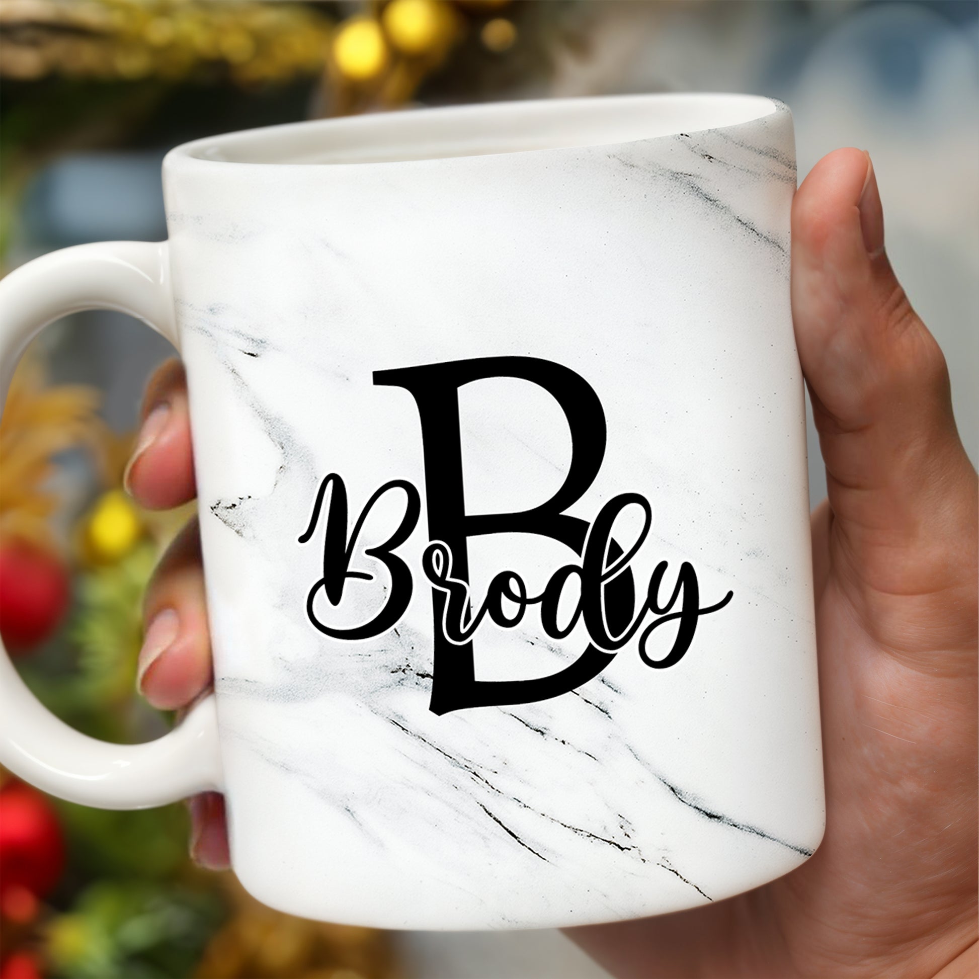 Swirled Marble Your Name Your Adventure Mug