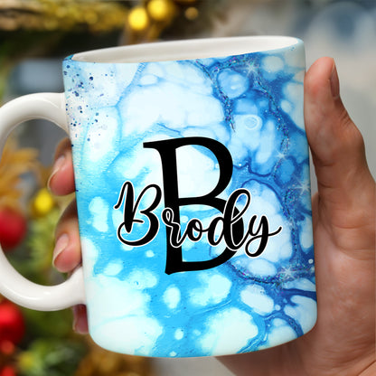 Swirled Marble Your Name Your Adventure Mug