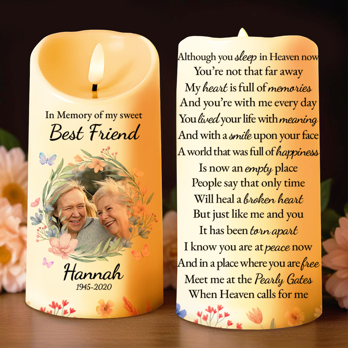 In Memory Of Sweet Best Friend, Meet At The Pearly Gates