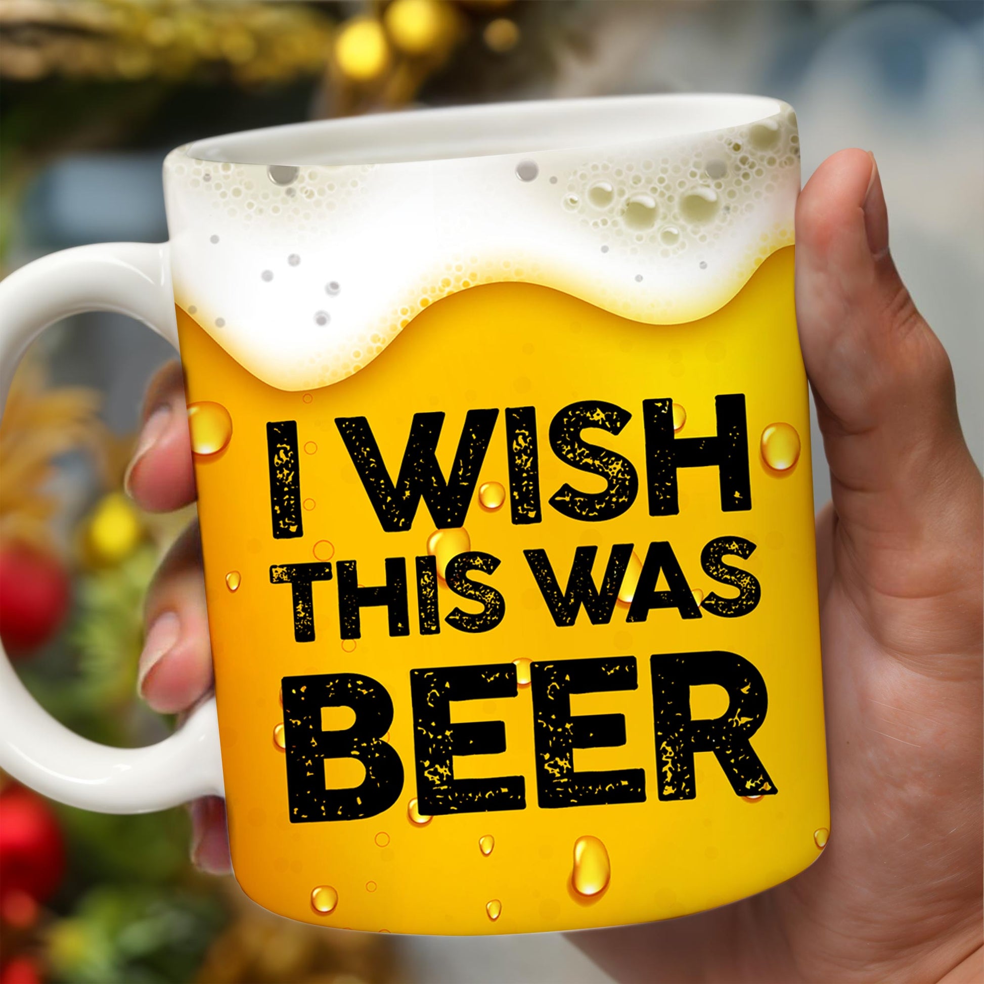 I Wish This Was Beer Mug Design