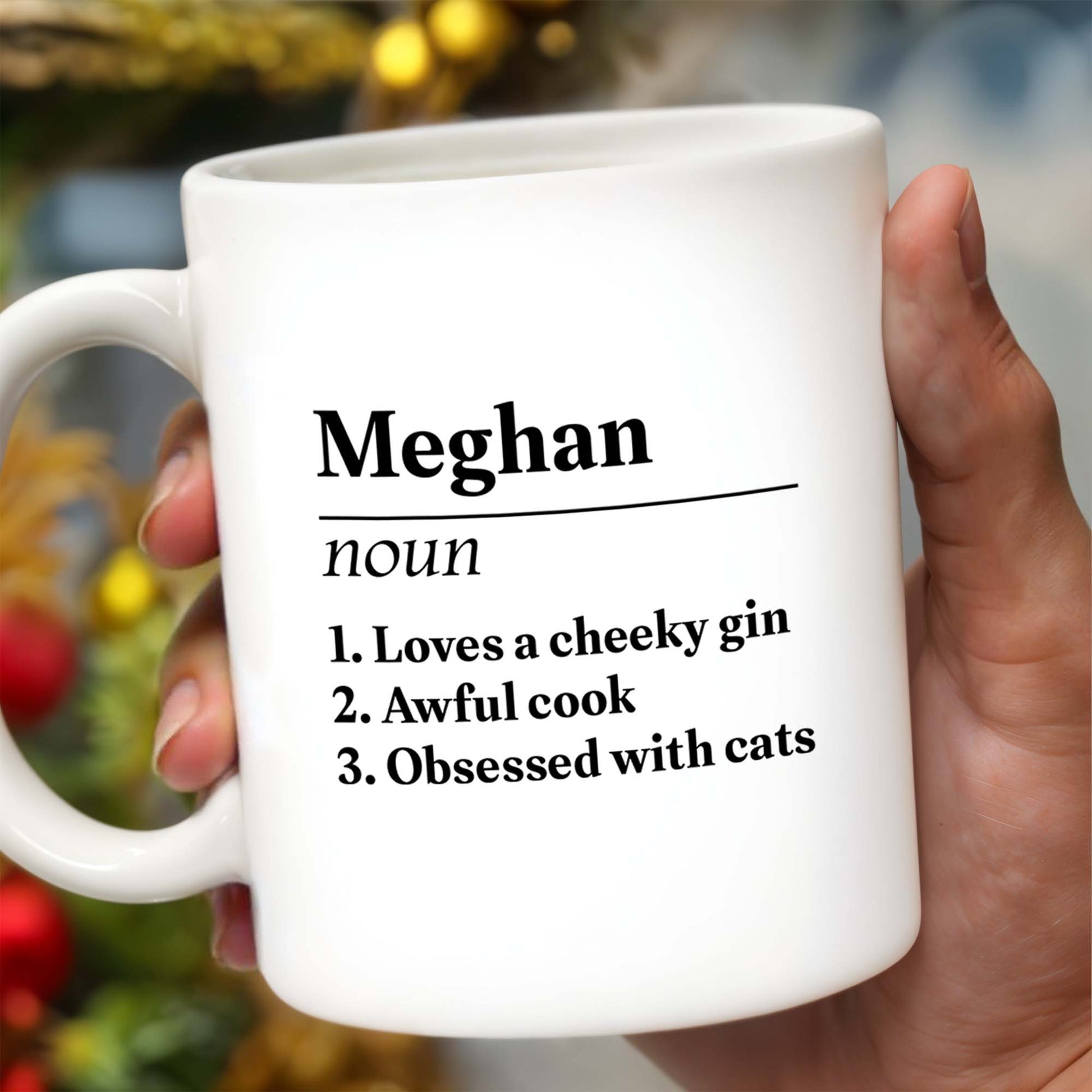Loves A Cheeky Gin, Awful Cook, Obsessed With Cats Mug
