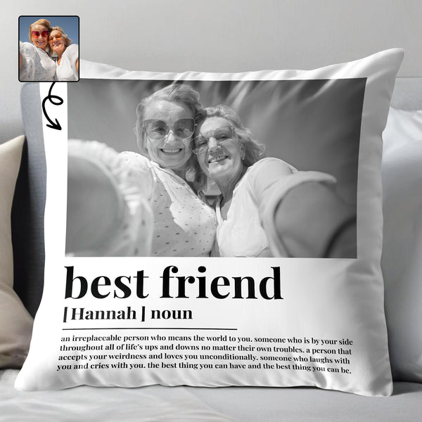 Best Friend Forever Cushion With Photo And Heartfelt Message