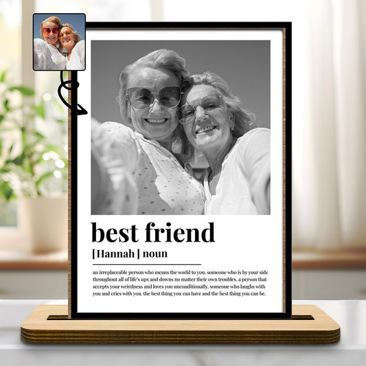 Best Friend Noun Definition Wood Plaque